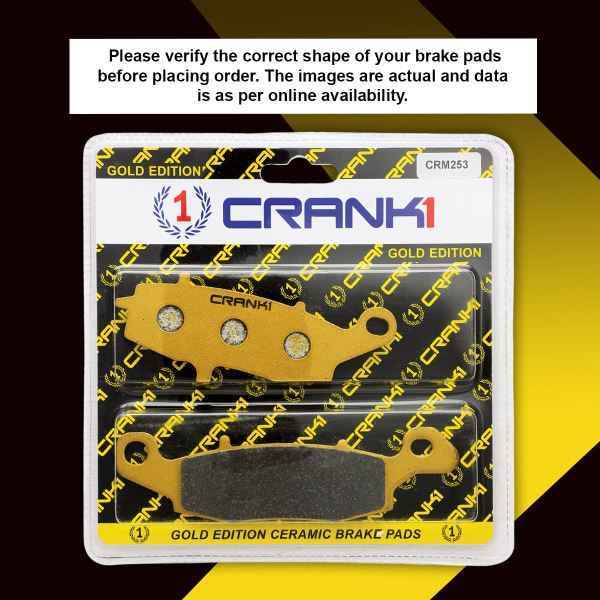 CRANK1 Brake Pad For Suzuki V-Strom 650 (2017-2022) - Front - CRM534 + CRM253 - 2 Sets