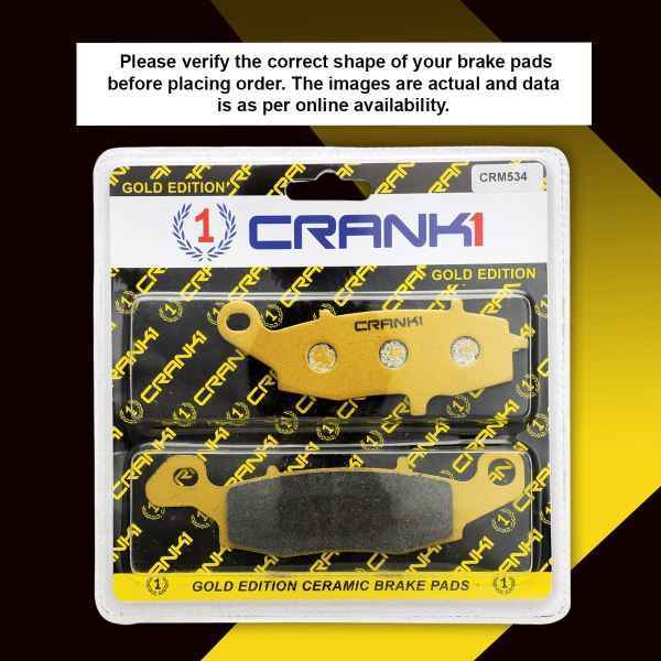 CRANK1 Brake Pad For Suzuki V-Strom 650 (2017-2022) - Front - CRM534 + CRM253 - 2 Sets