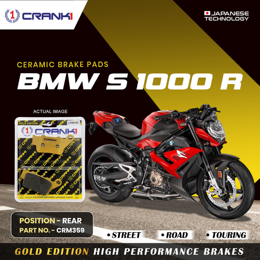 CRANK1 Brake Pad For Rear BMW S 1000 R -CRM359