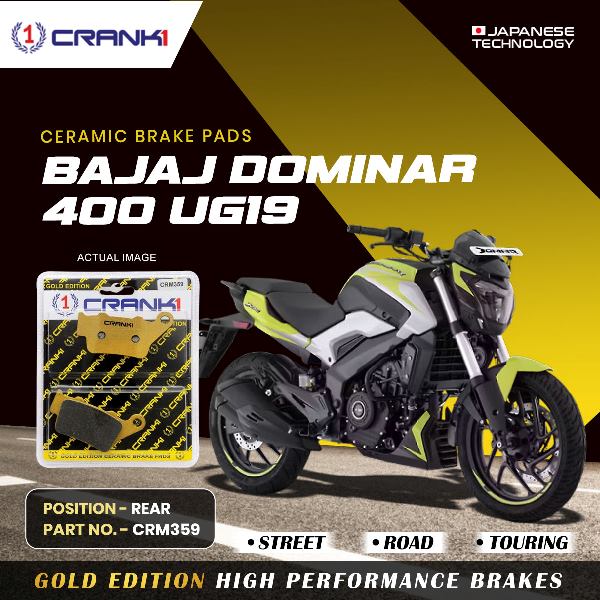 CRANK1 Brake Pad For Rear Bajaj Dominar 400 (UG19)-CRM359
