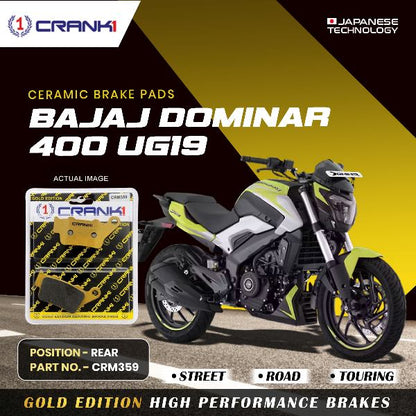 CRANK1 Brake Pad For Rear Bajaj Dominar 400 (UG19)-CRM359