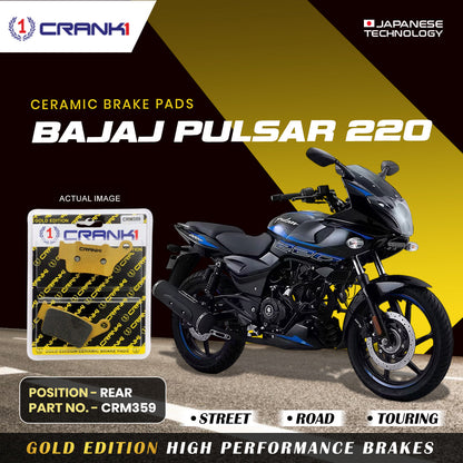CRANK1 Brake Pad For Rear Bajaj Pulsar 220-CRM359