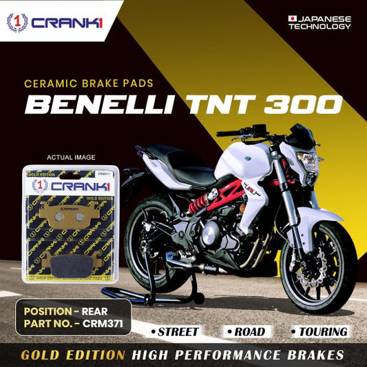 CRANK1 Brake Pad For Rear Benelli BN TNT 300-CRM371