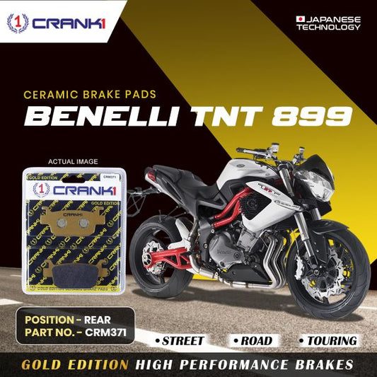 CRANK1 Brake Pad For Rear Benelli TNT 899-CRM371