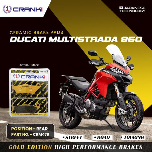 CRANK1 Brake Pad For Rear Ducati Ducati Multistrada 950 -CRM479