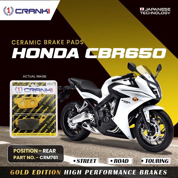 CRANK1 Brake Pad For Rear Honda CBR 650-CRM741