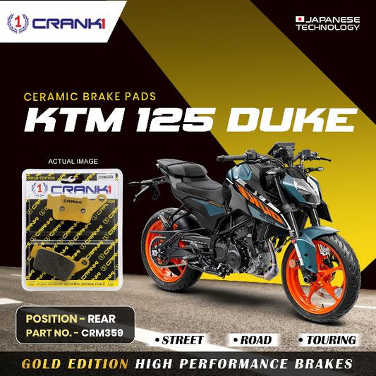 CRANK1 Brake Pad For Rear KTM 125 Duke-CRM359