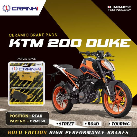 CRANK1 Brake Pad For Rear KTM 200 Duke-CRM359