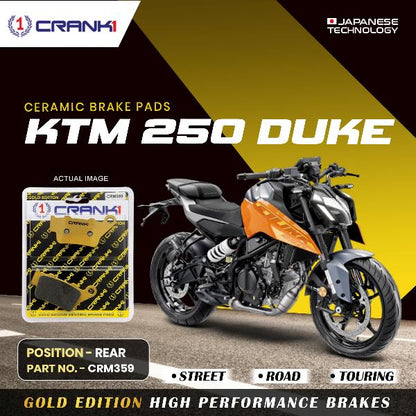CRANK1 Brake Pad For Rear KTM 250 Duke-CRM359