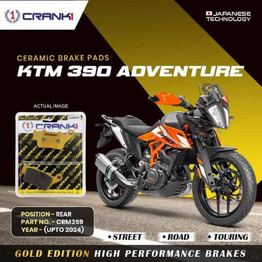 CRANK1 Brake Pad For Rear KTM Adventure 390 (Upto 2024)-CRM359