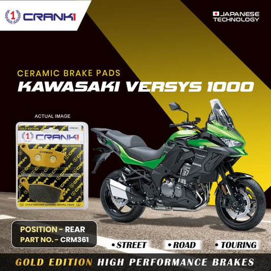 CRANK1 Brake Pad For Rear Kawasaki Versys 1000-CRM361
