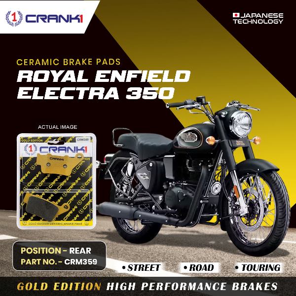 CRANK1 Brake Pad For Rear Royal Enfield Electra 350  -CRM359