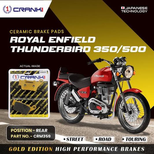 CRANK1 Brake Pad For Rear Royal Enfield Thunderbird 350500-CRM359