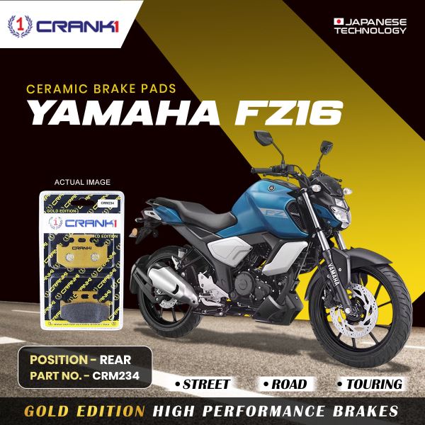 CRANK1 Brake Pad For Rear Yamaha FZ16-CRM234