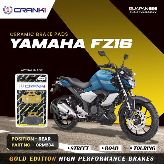 CRANK1 Brake Pad For Rear Yamaha FZ16-CRM234
