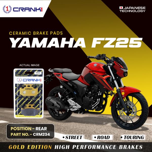 CRANK1 Brake Pad For Rear Yamaha FZ 25-CRM234
