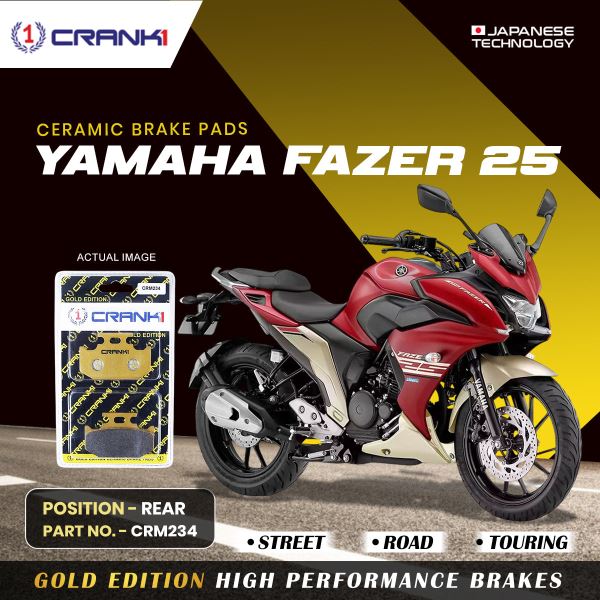 CRANK1 Brake Pad For Rear Yamaha Fazer 25-CRM234