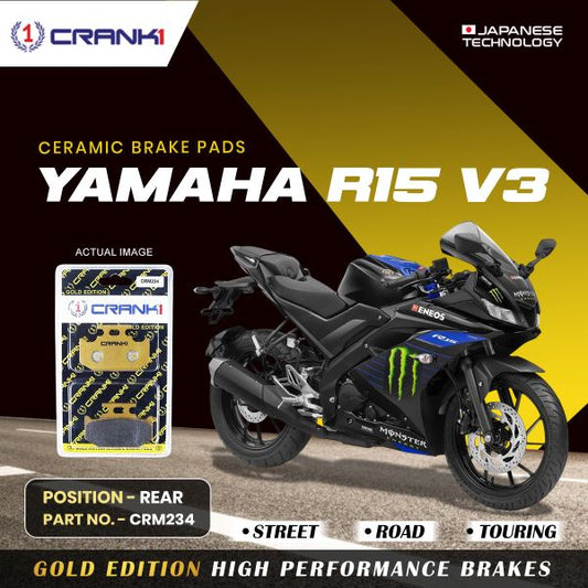 CRANK1 Brake Pad For Rear Yamaha R15 V3-CRM234