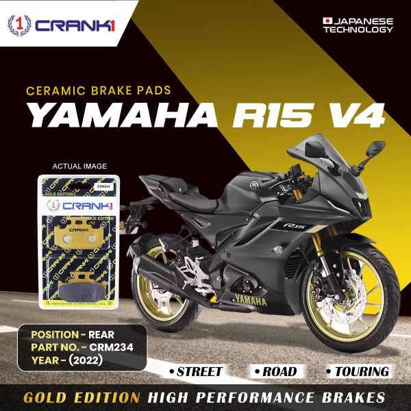 CRANK1 Brake Pad For Rear Yamaha R15 V4-CRM234