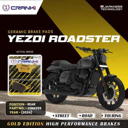 CRANK1 Brake Pad For Rear Yezdi Roadster (2024) -CRM359