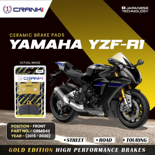 CRANK1 Brake Pad For Yamaha YZF-R1 (2015-2020) Front-CRM8422 Sets