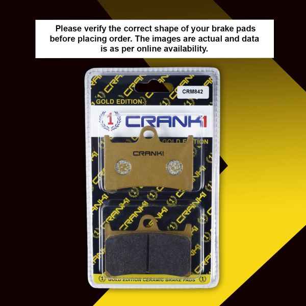 CRANK1 Brake Pad For Triumph Thunderbird LT (2017) Front-CRM842/2 Sets