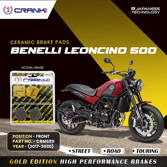 CRANK1 Brake Pad Front For Benelli Leoncino 500 (2017-2020-CRM689