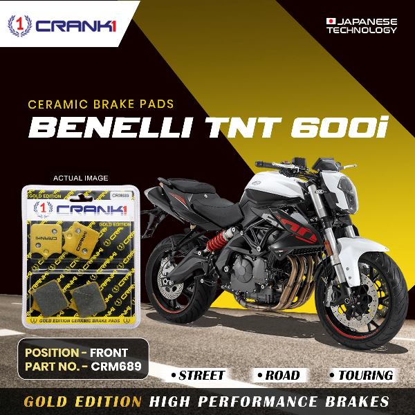 CRANK1 Brake Pad Front For Benelli TNT 600i 2 Sets-CRM689