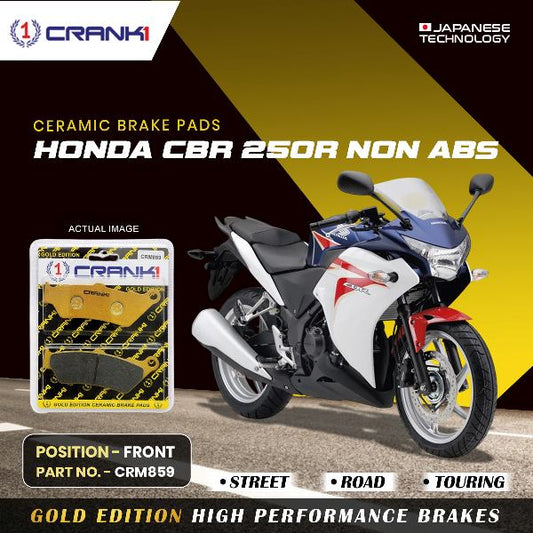 CRANK1 Brake Pad Front For Honda CBR 250 R Non Abs-CRM859