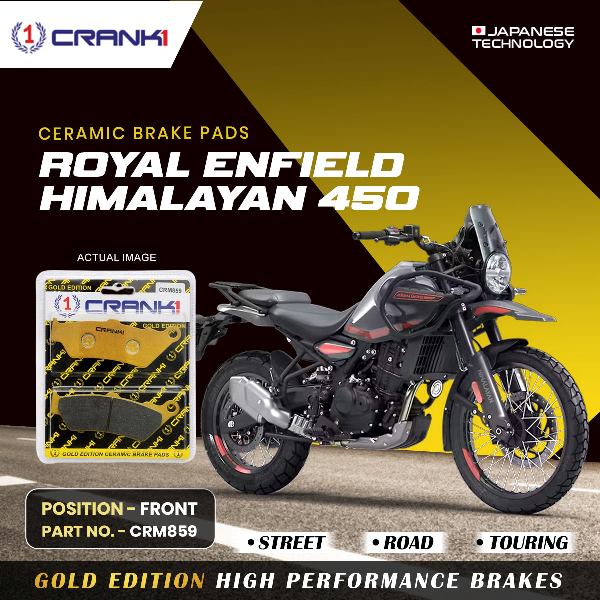 Ceramic Brake Pads For Royal Enfield Himalayan 450 - Front - CRM859 - CRANK1