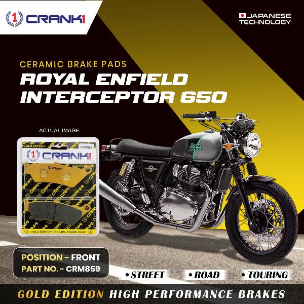 CRANK1 Brake Pad Front For Royal Enfield Interceptor 650-CRM859