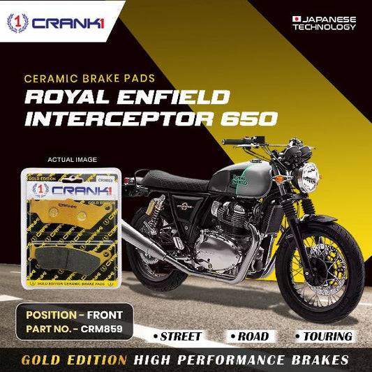 CRANK1 Brake Pad Front For Royal Enfield Interceptor 650-CRM859