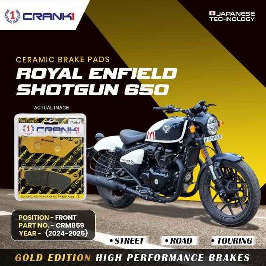 CRANK1 Brake Pad Front For Royal Enfield Shotgun 650 (2024-2025)-CRM859