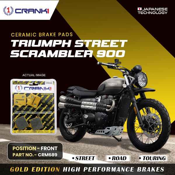 CRANK1 Brake Pad Front For Triumph Street Scrambler 900-CRM689