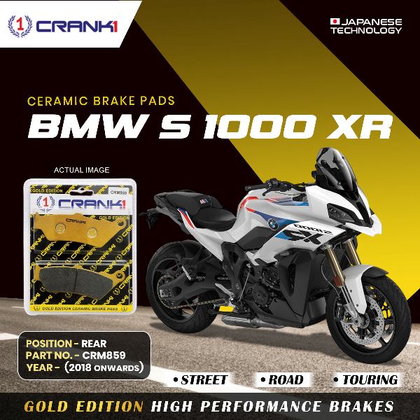 CRANK1 Brake Pad Rear For BMW S1000 XR-2018 Onwards-CRM859