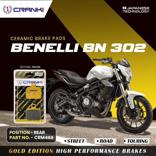CRANK1 Brake Pad Rear For Benelli BN 302-CRM469
