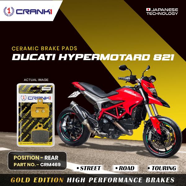 CRANK1 Brake Pad Rear For Ducati Hypermotorad 821-CRM469