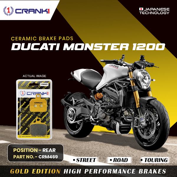 CRANK1 Brake Pad Rear For Ducati Monster 1200-CRM469