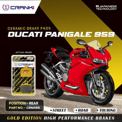 CRANK1 Brake Pad Rear For Ducati Panigale 959-CRM469