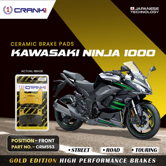 CRANK1 Brake Pad for Front Kawasaki Ninja 1000 -CRM5532 Sets