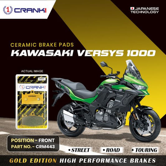 CRANK1 Brake Pad for Front Kawasaki Versys 1000 (2 Sets Required)-CRM443