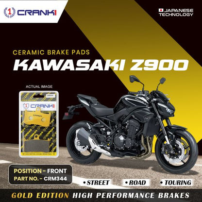 CRANK1 Brake Pad for Front Kawasaki Z900-CRM344 2 Sets
