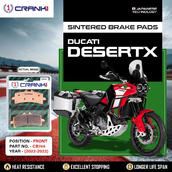 CRANK1 Brake Pads For Front Ducati Desert X (2022-2023)-CB744