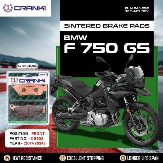 CRANK1 Brake Pads Front BMW F750 GS 2017-2024 -CB902-2 Sets