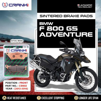 CRANK1 Brake Pads Front BMW F800GS Adventure 2013-2016-CB902