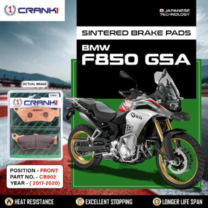 CRANK1 Brake Pads Front BMW F850 GSA 2017-2020-CB902-2 Sets