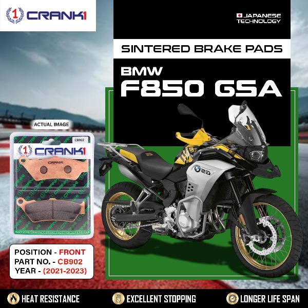 CRANK1 Brake Pads Front BMW F850 GSA (2021-2023)-CB902-2 Sets