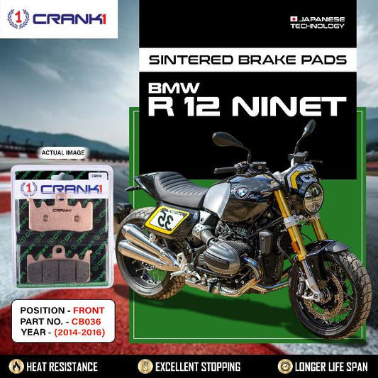 CRANK1 Brake Pads Front BMW R 12 nineT (2014-2016) -CB036-2 Sets