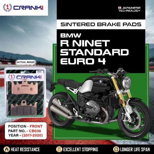 CRANK1 Brake Pads Front BMW R NineT Standard Euro 4 2017-2020-CB036-2 Sets