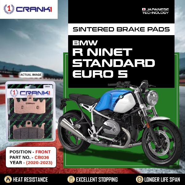 CRANK1 Brake Pads Front BMW R NineT Standard Euro 5 2020-2023-CB036-2 Sets